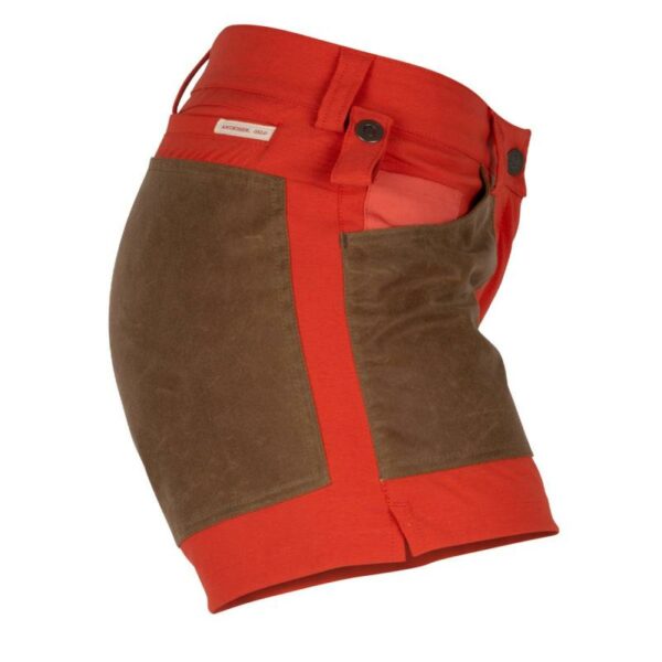 Amundsen Sport Amundsen 5Incher Field Shorts Dame Rød-brun Gjertsen Sport 1 2 3