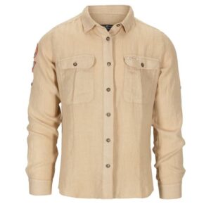 Amundsen Sport Amundsen Safari Linen Shirt Herre Desert msh.1.620 Gjertsen Sport 1