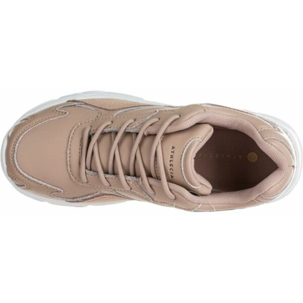 Athletica Athlecia Dame Chunky Leather Trainers Lys brun fritid sko ea212081 Gjertsen Sport 1 2 3 4