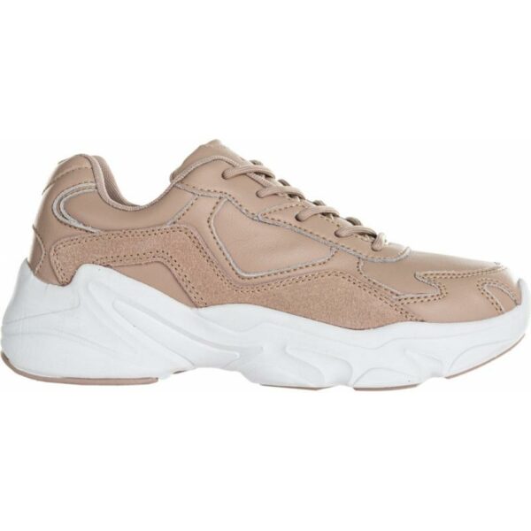 Athletica Athlecia Dame Chunky Leather Trainers Lys brun fritid sko ea212081 Gjertsen Sport 1 2 3 4 5 6 7