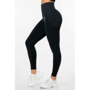 Famme Famme Peach Scrunch Leggings Black pesch-bk Gjertsen Sport 1