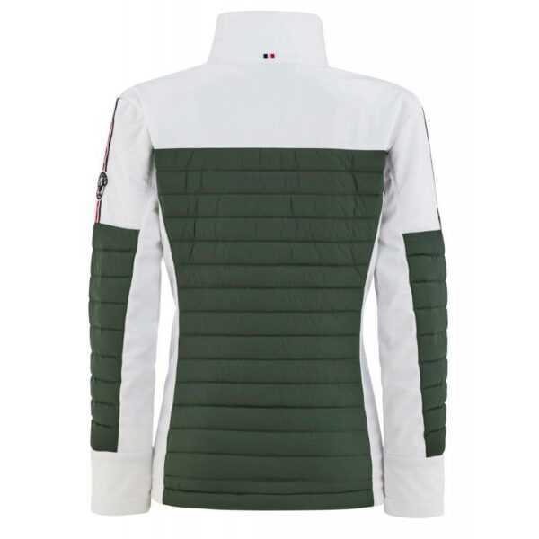 Les Arcs Les Arcs Mia Hybrid Jacket Dame White-Olive Gjertsen Sport 1 2