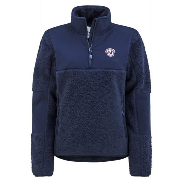 Les Arcs Les Arcs Sophie Half Zip Teddy Dame Navy Gjertsen Sport 1