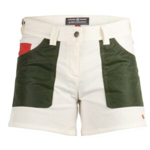 Amundsen Sport Amundsen 5Incher Field Shorts Dame Offwhite-Grønn wss53.2.012 Gjertsen Sport 1 2