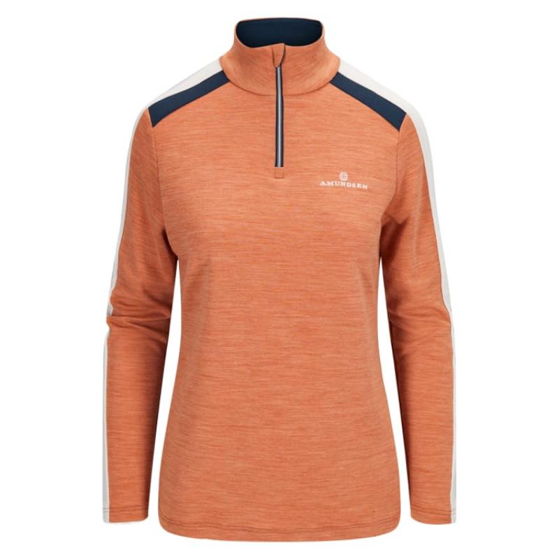 Amundsen Sport Amundsen 5Mila Half Zip Dame Tangerine