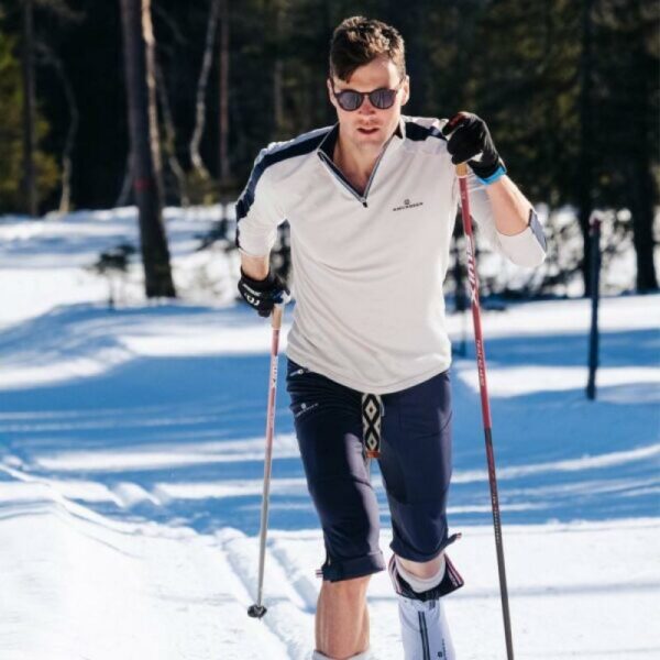 Amundsen Sport Amundsen 5Mila Half Zip Herre Hvit. msw08.2.001 Gjertsen Sport 1 2 3 4 5