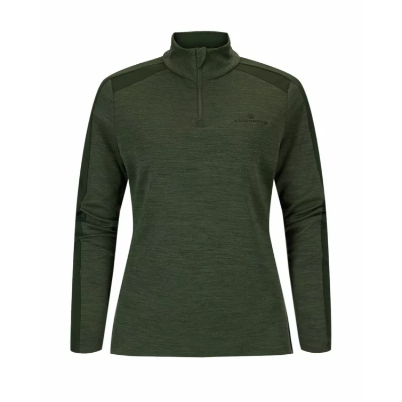 Amundsen Sport Amundsen 5Mila Half Zip Dame Spurce Green
