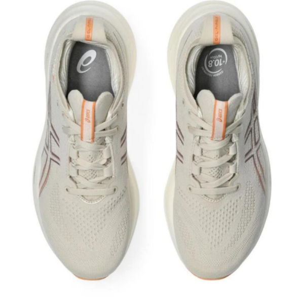 Asics Asics Gel-Nimbus 26 Dame Oatmeal -Faded Orange 1012B601 Gjertsen Sport 1 2 3 4 5