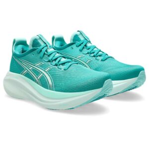 Asics Asics Gel Nimbus 27 Dame Wave Teal-Illuminate Mint 1012B753 Gjertsen Sport 1