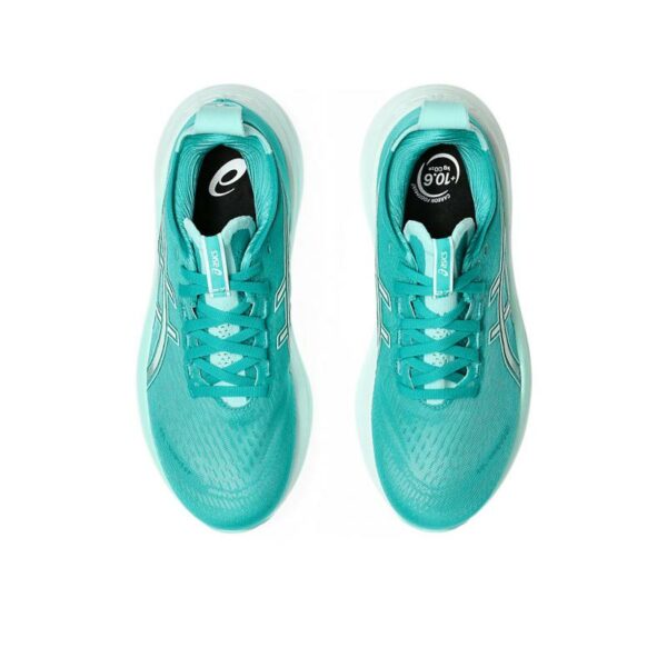 Asics Asics Gel Nimbus 27 Dame Wave Teal-Illuminate Mint 1012B753 Gjertsen Sport 1 2 3
