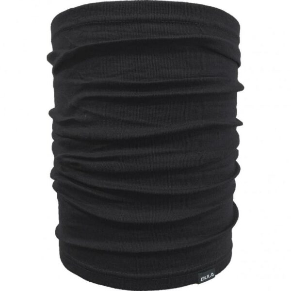 Bula Bula Solid Wool Tube Buff Sort 712761 Gjertsen Sport 1