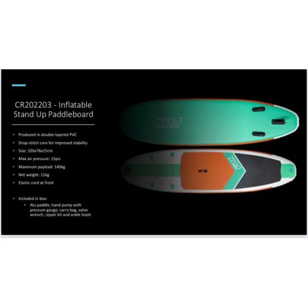 Cruz Cruz Paddelboard Komplett Navy (Veil. 7999,-) Gjertsen Sport 1 2 3 4 5 6