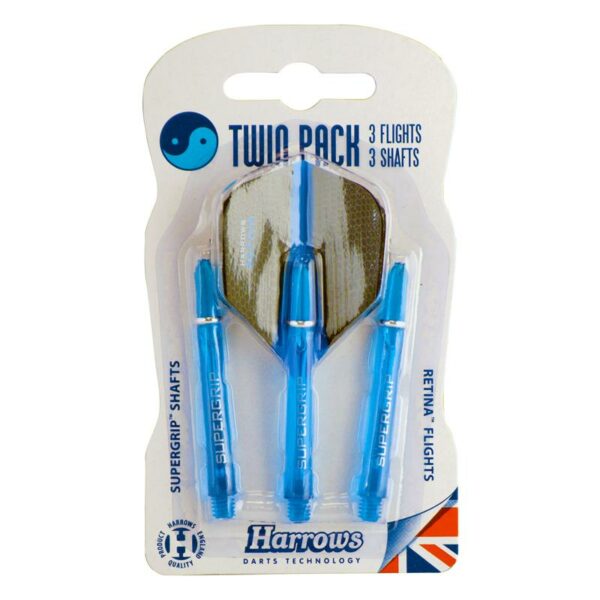 Harrows Flights & Shafts, Twin Pack Blue HA304-2 Gjertsen Sport 1