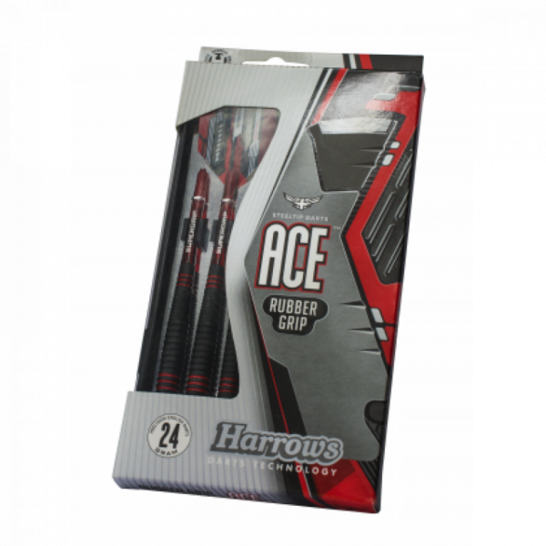 Harrows Dart Arrows Steeltip Ace 20gr. Rubber Gri HA111-20GR Gjertsen Sport 1
