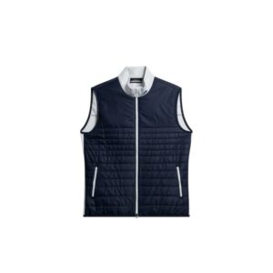 J.Lindeberg J.Lindeberg Martino Quilt Hybrid Vest Herre Navy gmow11401 Gjertsen Sport 1