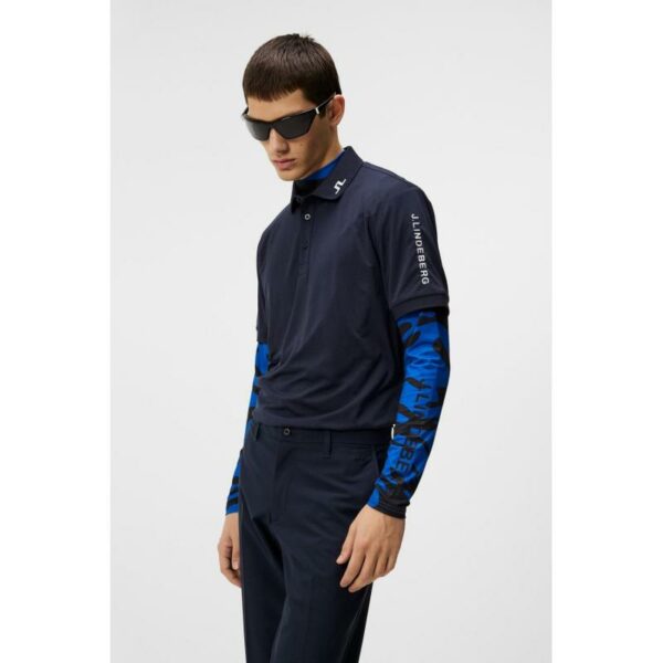 J.Lindeberg J.Lindeberg Tour Tech Reg Fit Golf Polo Herre Navy gmjt06337 Gjertsen Sport 1