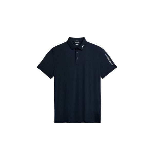J.Lindeberg J.Lindeberg Tour Tech Reg Fit Golf Polo Herre Navy gmjt06337 Gjertsen Sport 1 2