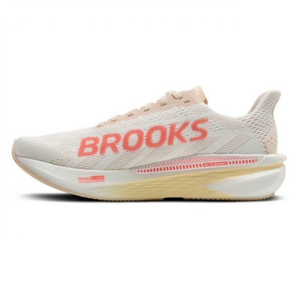 Brooks Hyperion GTS 2 Løpesko Dame Hvit-Peach-Coral 1204221B Gjertsen Sport 3