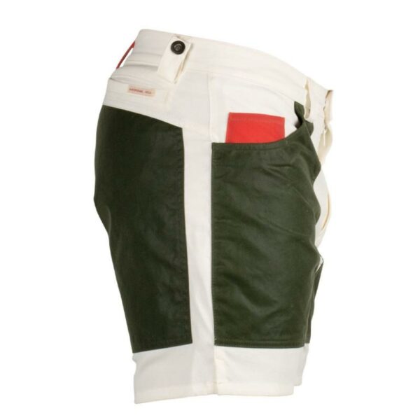 Amundsen Sport Amundsen 7Incher Field Shorts Offwhite-Green mss53.2.012 Gjertsen Sport 18