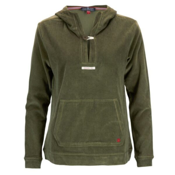Amundsen Sport Amundsen Comfy Cord Hood Dame Grønn WSW70.1.480 Gjertsen Sport 1
