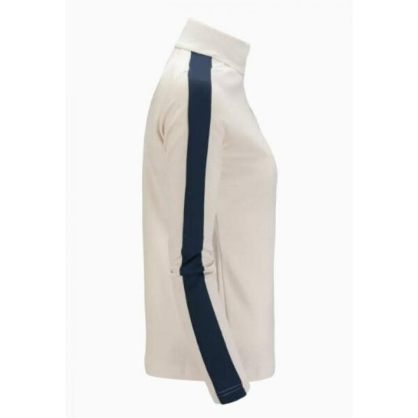 Amundsen Sport Amundsen 5Mila Half Zip Dame Hvit-Blå wsw08.2. Gjertsen Sport 5