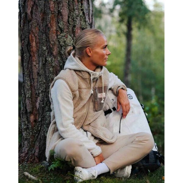 Amundsen Sport Amundsen Heroes Wool Fleece Vest Dame Natur wsw29.2 Gjertsen Sport 7