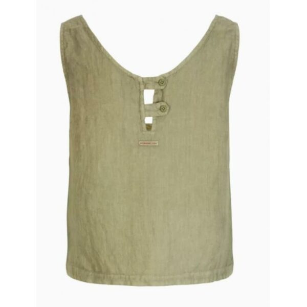 Amundsen Sport Amundsen Safari Linen Top Dame Oliven wsh68.1 Gjertsen Sport 11