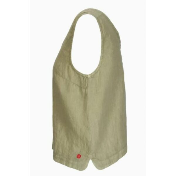 Amundsen Sport Amundsen Safari Linen Top Dame Oliven wsh68.1 Gjertsen Sport 12