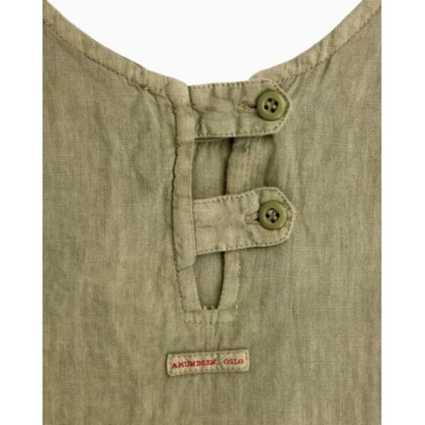 Amundsen Sport Amundsen Safari Linen Top Dame Oliven wsh68.1 Gjertsen Sport 13