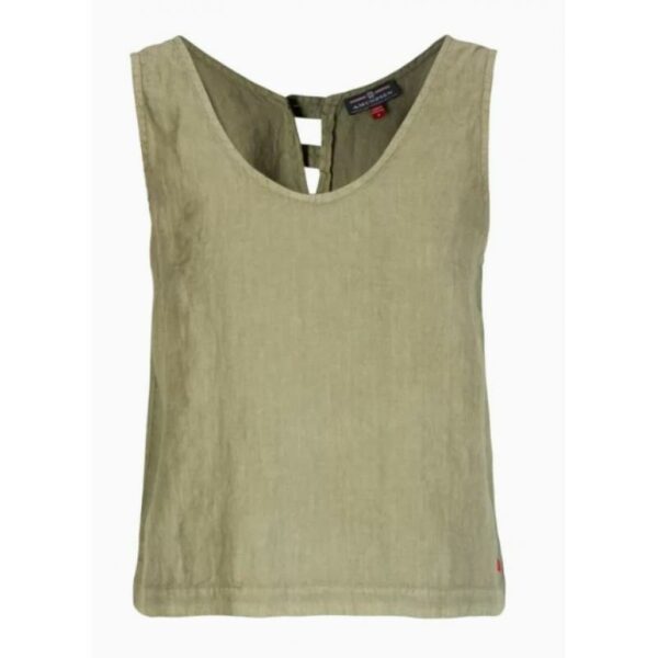 Amundsen Sport Amundsen Safari Linen Top Dame Oliven wsh68.1 Gjertsen Sport 14