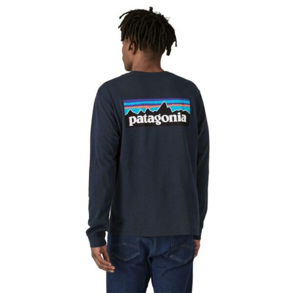 Patagonia Patagonia M´S L-S P-6 Logo Responsibili-Tee Herre Navy P38518 Gjertsen Sport 9
