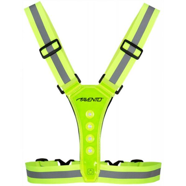 Avento Avento Refleksvest unisex M-Led lys "Bestselger" 74OW Gjertsen Sport 4