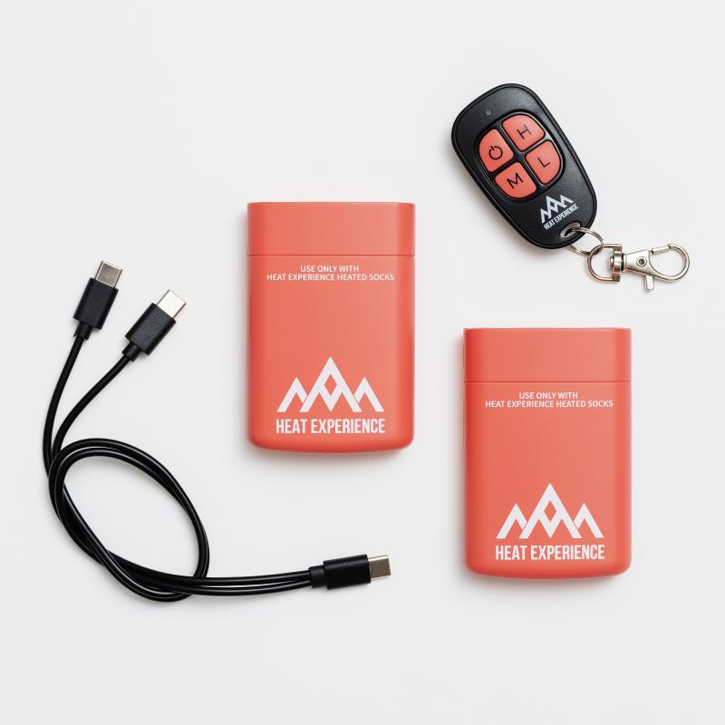 Heat Experience Heated Everyday Socks w-bat V2 Varmesokker HEES041GR Gjertsen Sport 4