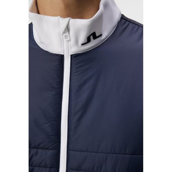 J.Lindeberg J.Lindeberg Martino Quilt Hybrid Vest Herre Navy gmow11401 Gjertsen Sport 13