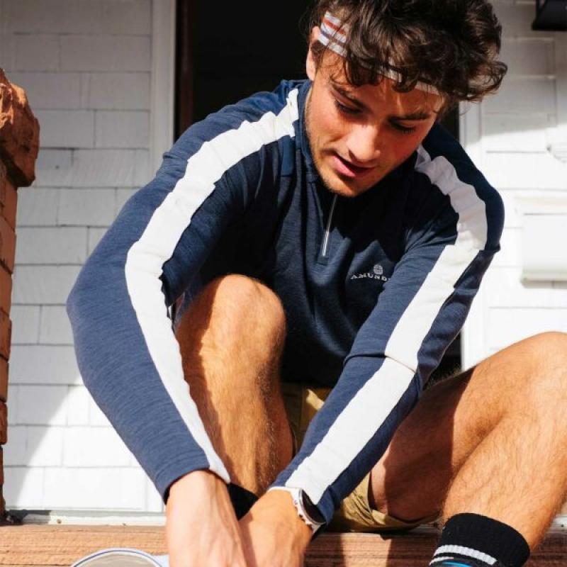 Amundsen Sport Amundsen 5Mila Half Zip Herre Navy msw08.2.590 Gjertsen Sport 13