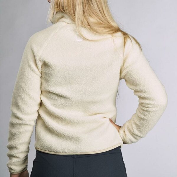 House of Hygge House of Hygge Pile Fleece Jakke Dame Hvit Gjertsen Sport 3