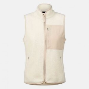 House of Hygge House of Hygge Pile Fleece Vest Dame Hvit Gjertsen Sport 1