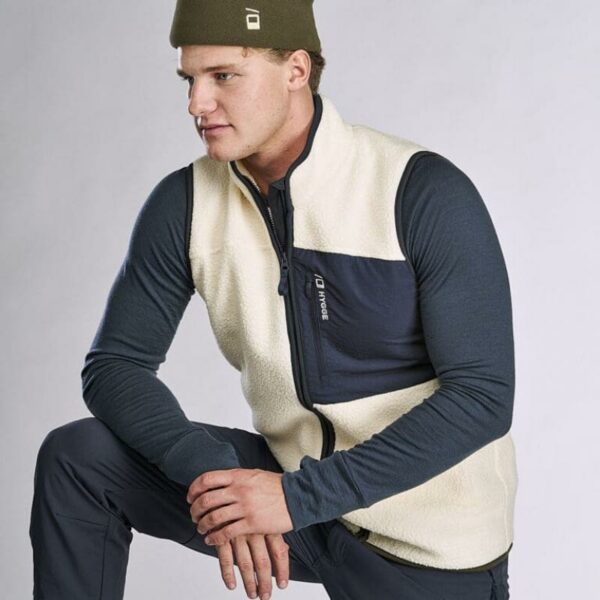 House of Hygge House of Hygge Pile Fleece Vest Herre Hvit Gjertsen Sport 6
