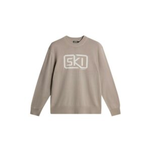 J.Lindeberg J.Lindeberg William Strikkegenser Herre Beige Gjertsen Sport 1