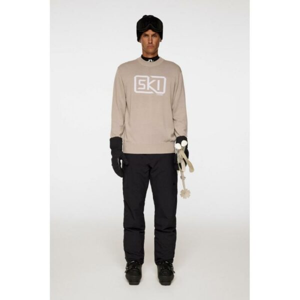 J.Lindeberg J.Lindeberg William Strikkegenser Herre Beige Gjertsen Sport 13