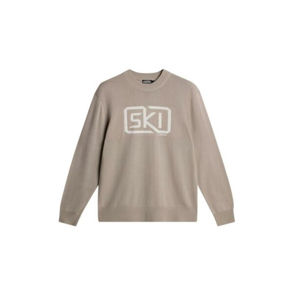 J.Lindeberg J.Lindeberg William Strikkegenser Herre Beige Gjertsen Sport 2