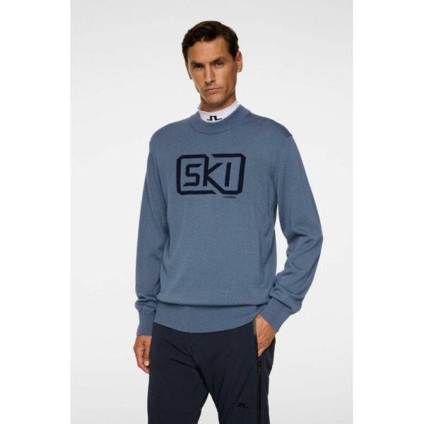 J.Lindeberg J.Lindeberg William Strikkegenser Herre Indigo Gjertsen Sport 21