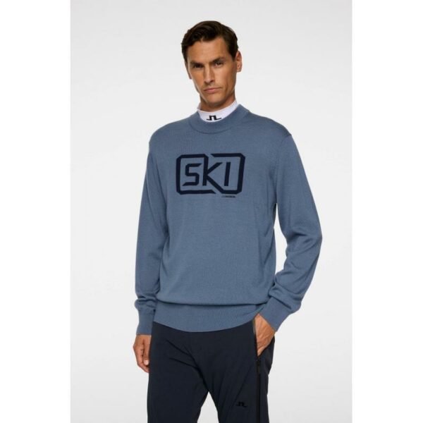 J.Lindeberg J.Lindeberg William Strikkegenser Herre Indigo Gjertsen Sport 6