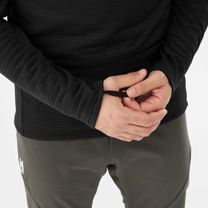 Millet Intense Fleecegenser Herre Sort Half Zip MIV9892 Gjertsen Sport 21