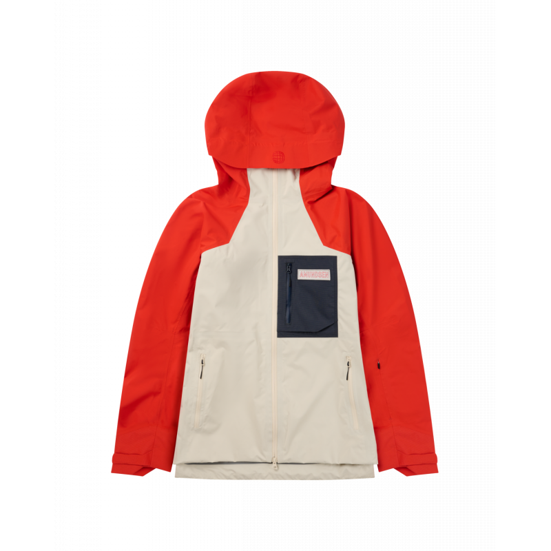 Amundsen Sport Amundsen Mountain Airy Skalljakke Herre Hvit-Rød mja70.1 Gjertsen Sport 2