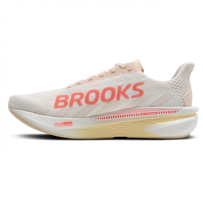 Brooks Hyperion GTS 2 Løpesko Dame Hvit-Peach-Coral 1204221B Gjertsen Sport 8