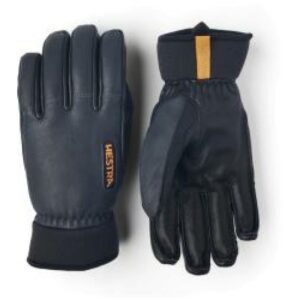 Hestra Hestra Army Leather Wool Terry - 5 Finger Hanske Grå 3001620 Gjertsen Sport 1