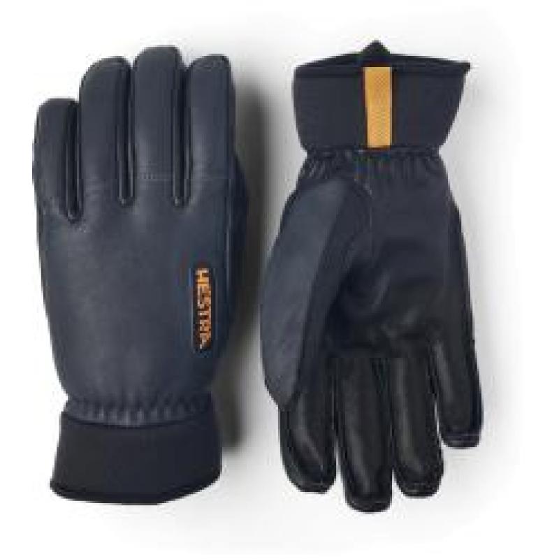 Hestra Hestra Army Leather Wool Terry - 5 Finger Hanske Grå 3001620 Gjertsen Sport 1