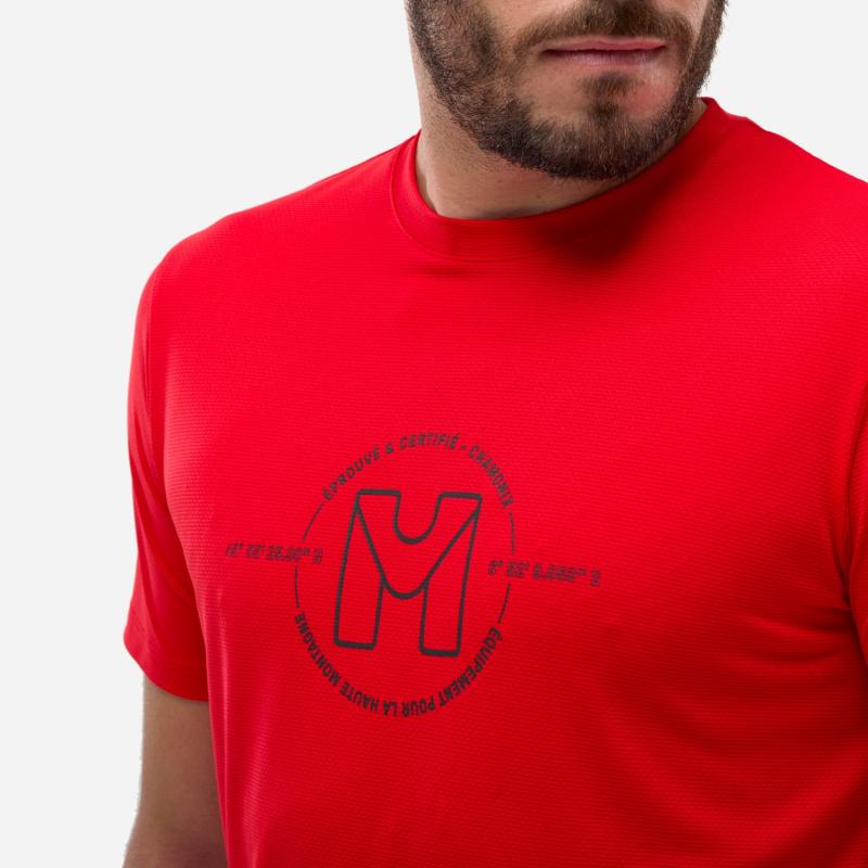Millet Millet Ubic Light T-Skjorte Herre Rød MIV10464 Gjertsen Sport 13