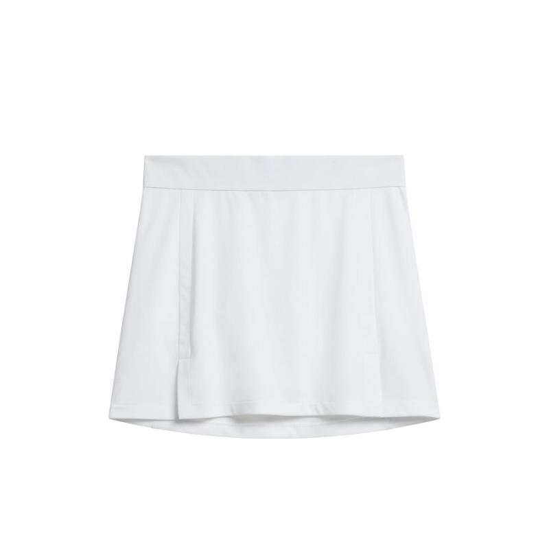 J.Lindeberg J.Lindeberg Amelie Mid Golf Skirt Hvit gwsd06338 Gjertsen Sport 10